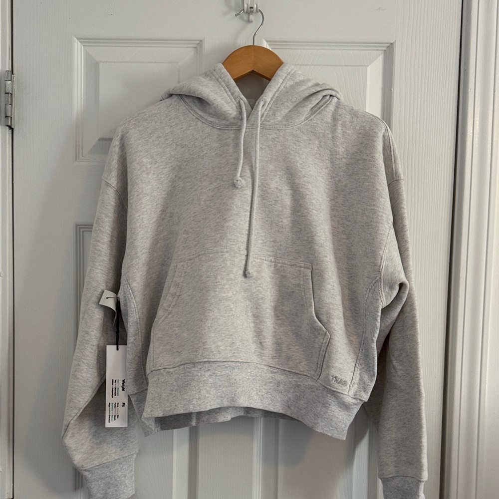 TNA heather cloud white hoodie
